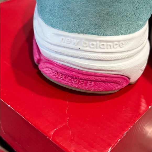 New Balance Kids Sneakers - Gray, Yellow, Pink, Blue - Picture 7 of 16